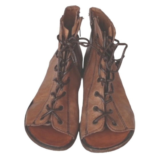 SUTRO Fremont Lace Up Open Toe Booties sz 8 - Picture 3 of 12